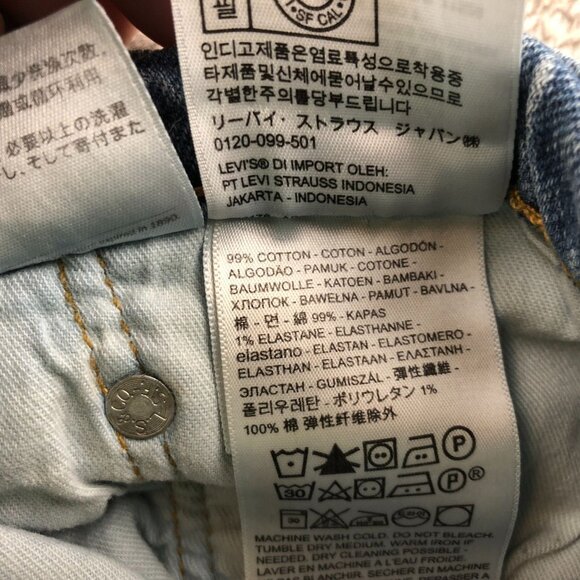 Levi's Mens Jeans Size 38x32 502 Slim Straight Classic Casual Blue Denim Pockets - Picture 8 of 13